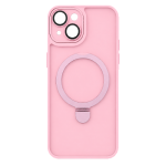 Smoke Magsafe with Magnetic Kickstand Case for Apple iPhone 15 - Pink